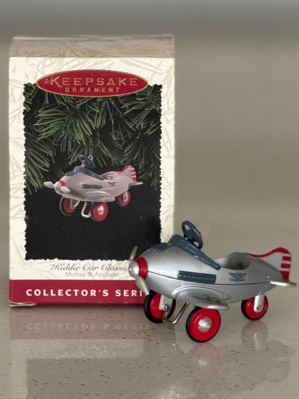 Hallmark Ornament Kiddie Car Classics Murray Airplane #3